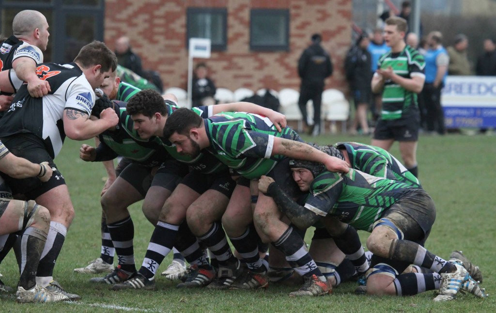 Jack packs down earlier in the season against Luctonians