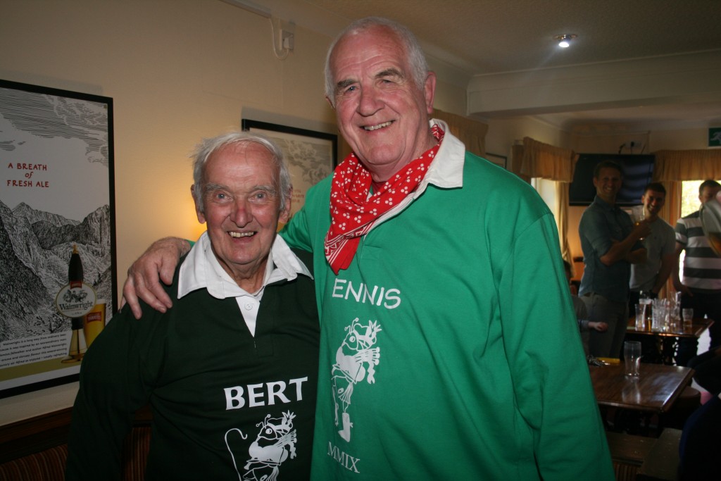 Bert with fellow stroller Ennis O'Donnell