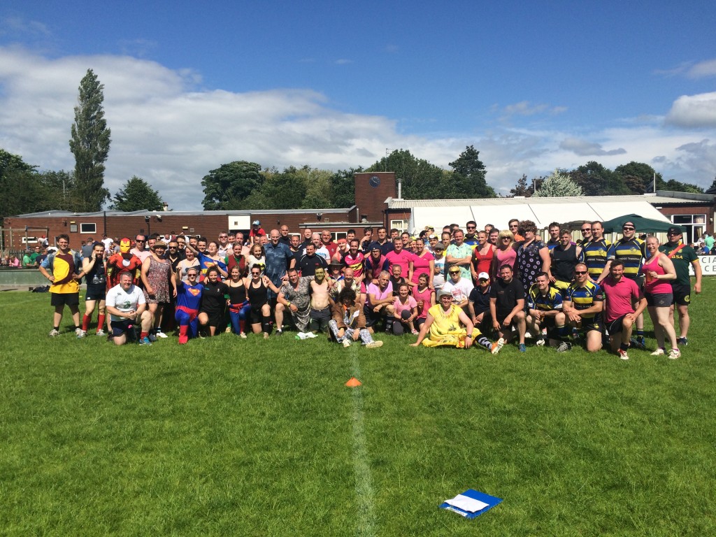 All the teams from the touch rugby tournament