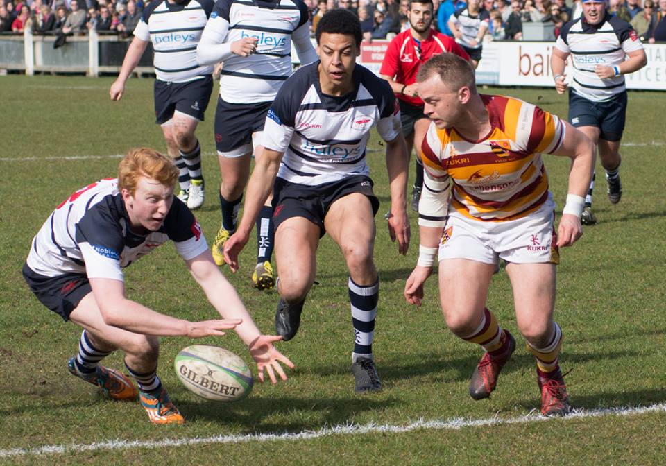 Jacob touches down against Fylde on Good Friday